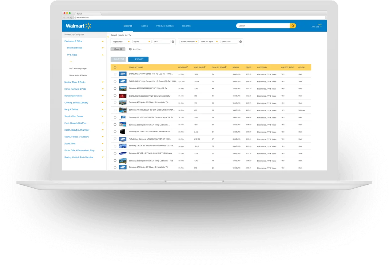 Walmart — product screen 1
