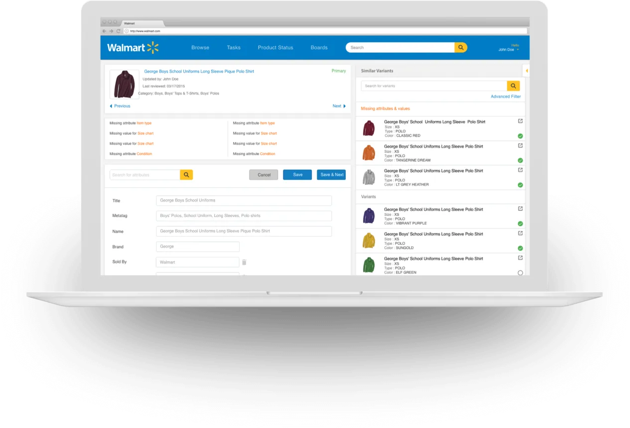 Walmart — product screen 3