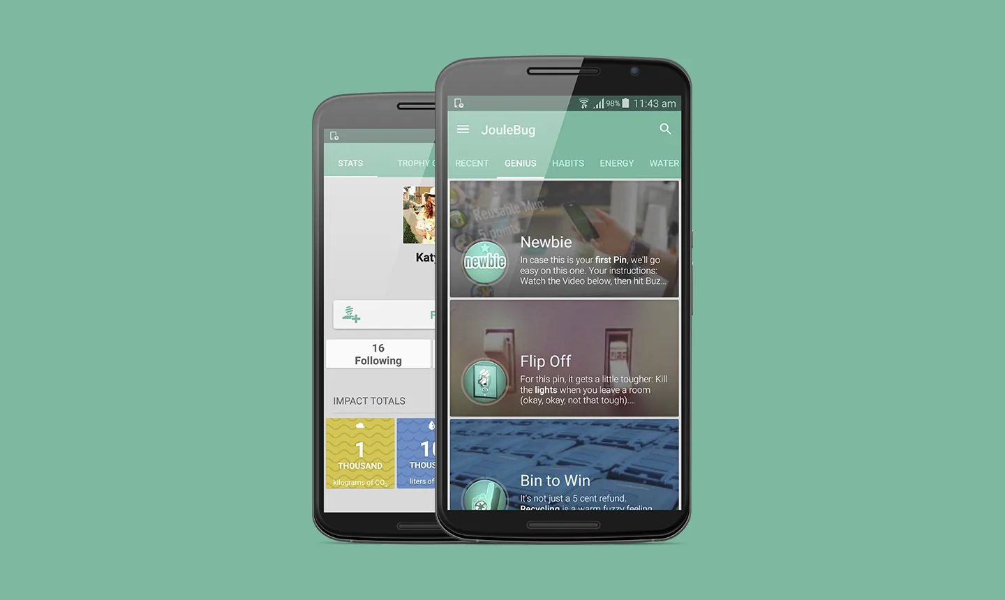 Joulebug — product screen 1