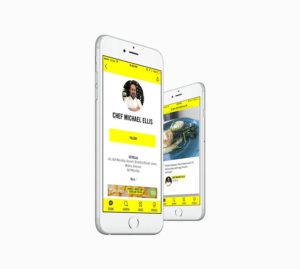 Chefsfeed — product screen 1