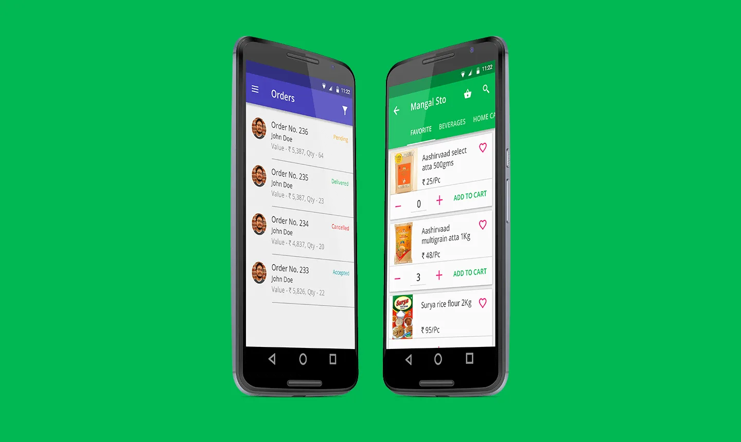 Weekly Groceries — product screen 1
