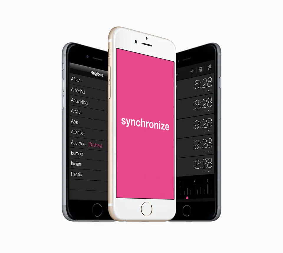 Synchronize — product screen 1
