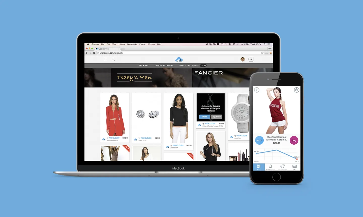 Wishclouds — product screen 1