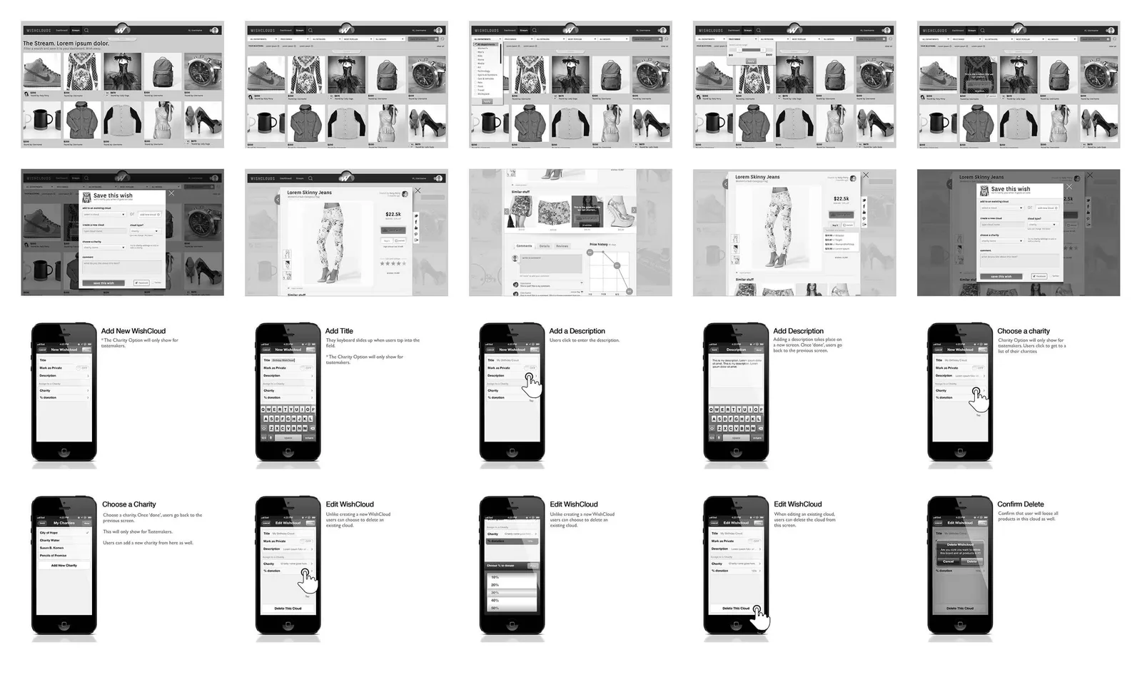 Wishclouds — product screen 2