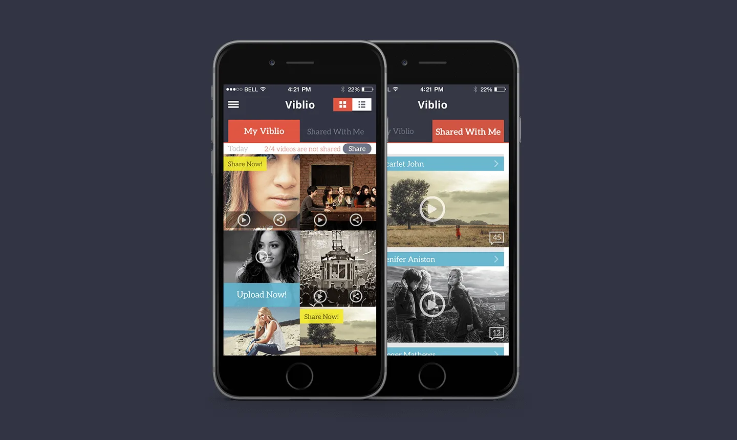 Viblio — product screen 1